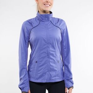 Lululemon Run Essential Jacket | Purple Lightweight Running Windbreaker Size 8